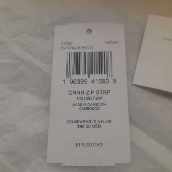 New Coach Wristlet In Stripe Print Multi Color With Tags - Picture 4 of 7